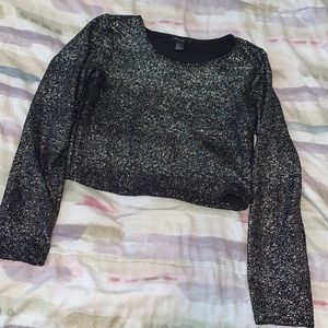 Glitter crop top